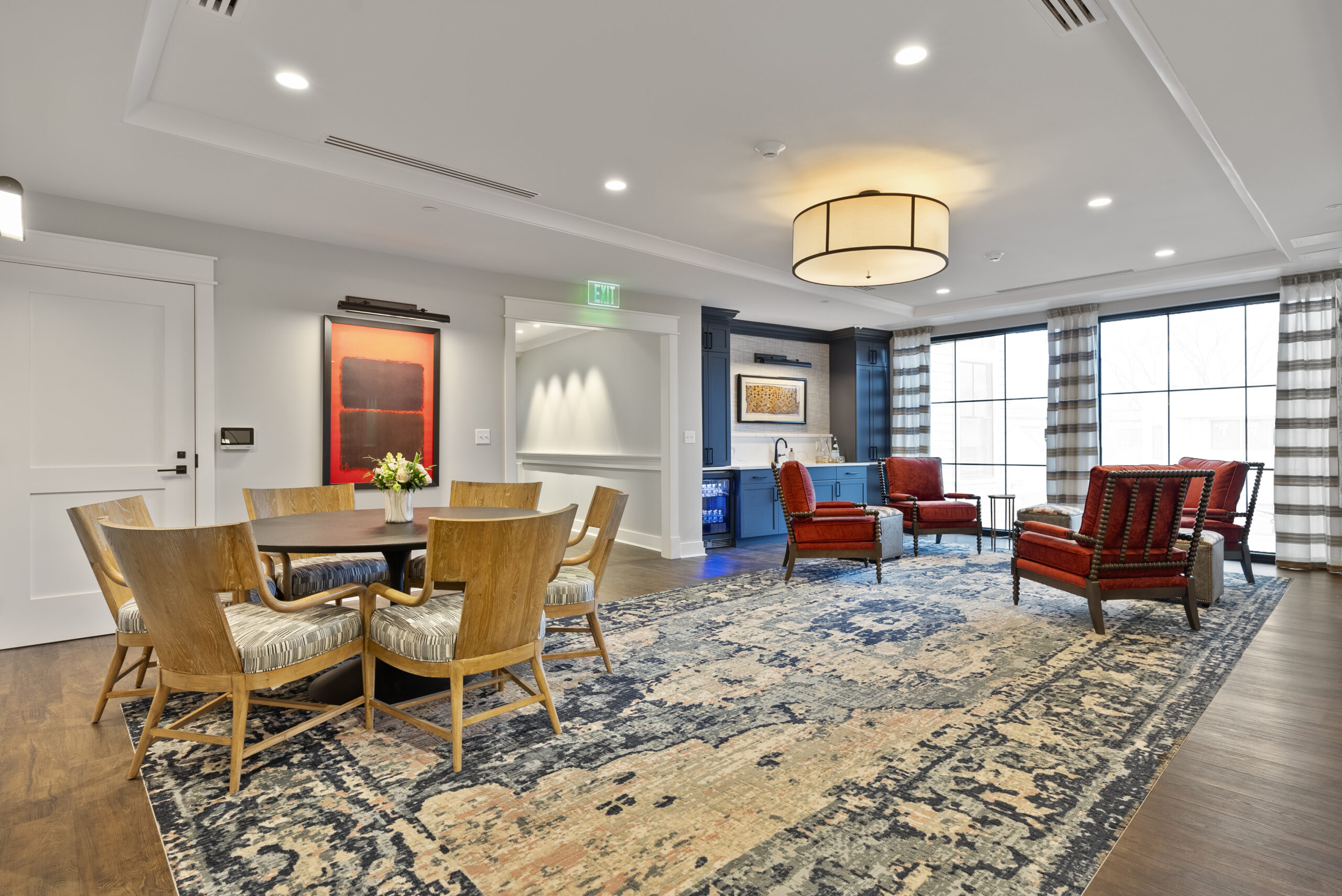 Delaney Bridgewater game room with barn doors