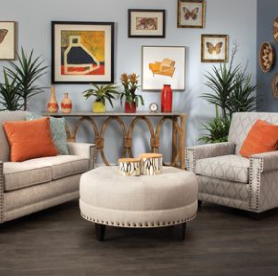 Common Area Design: A beautifully designed common area featuring biophilic elements for a calm and inviting atmosphere.